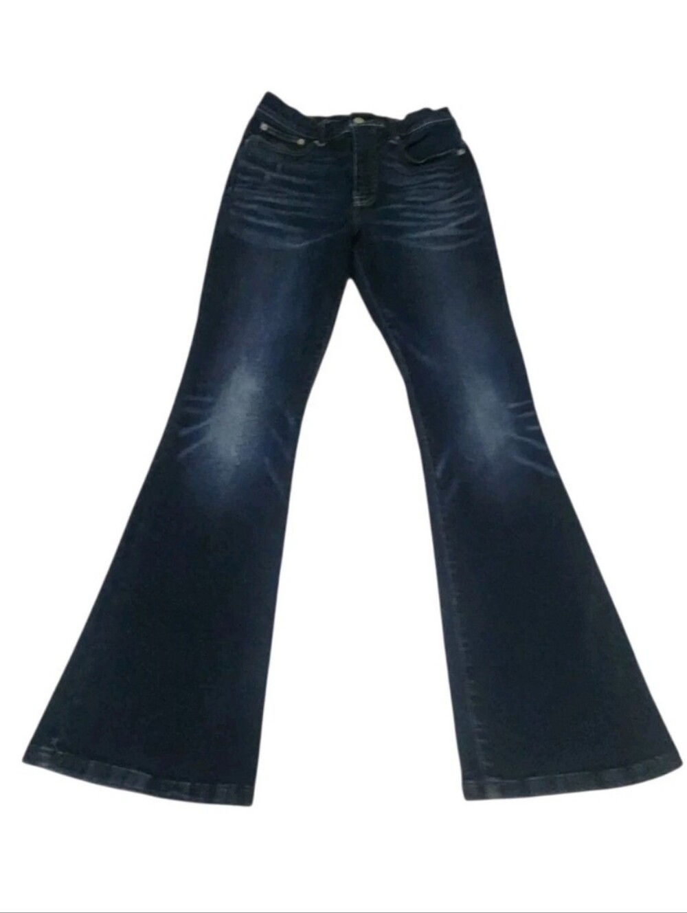 Lucky Brand Stevie High Rise Flare Jeans Womens Size 10 30x32 Dark Blue Denim